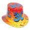 Beistle Club Pack of 25 Orange and Yellow ''Happy 30 Birthday'' Hi-Hats